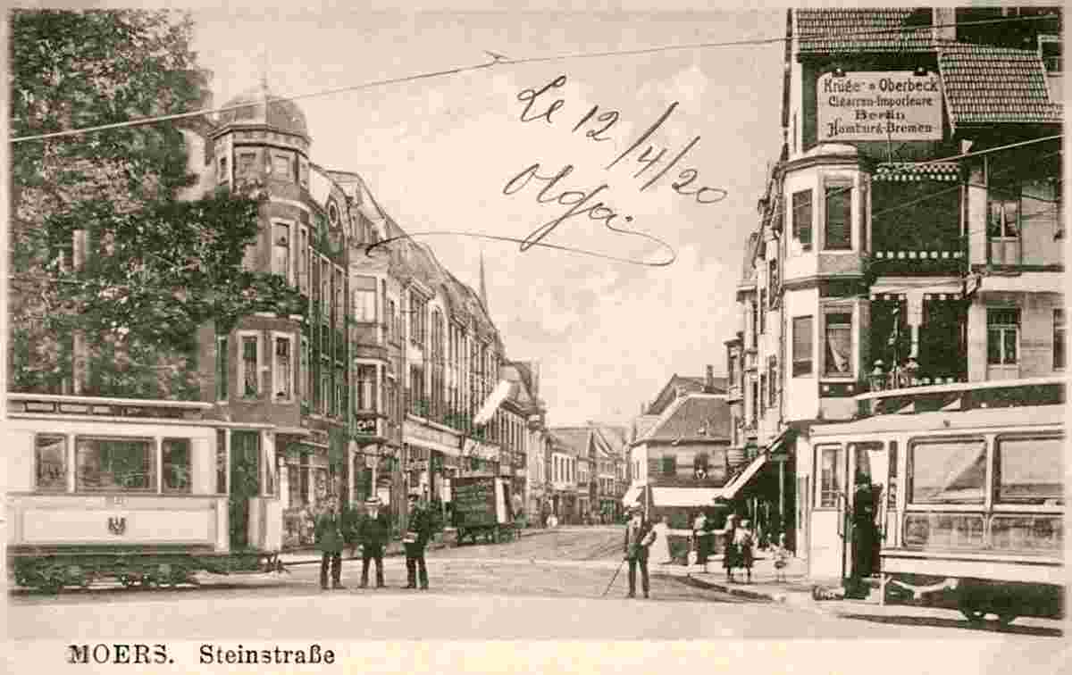 Moers. Steinstraße, 1920