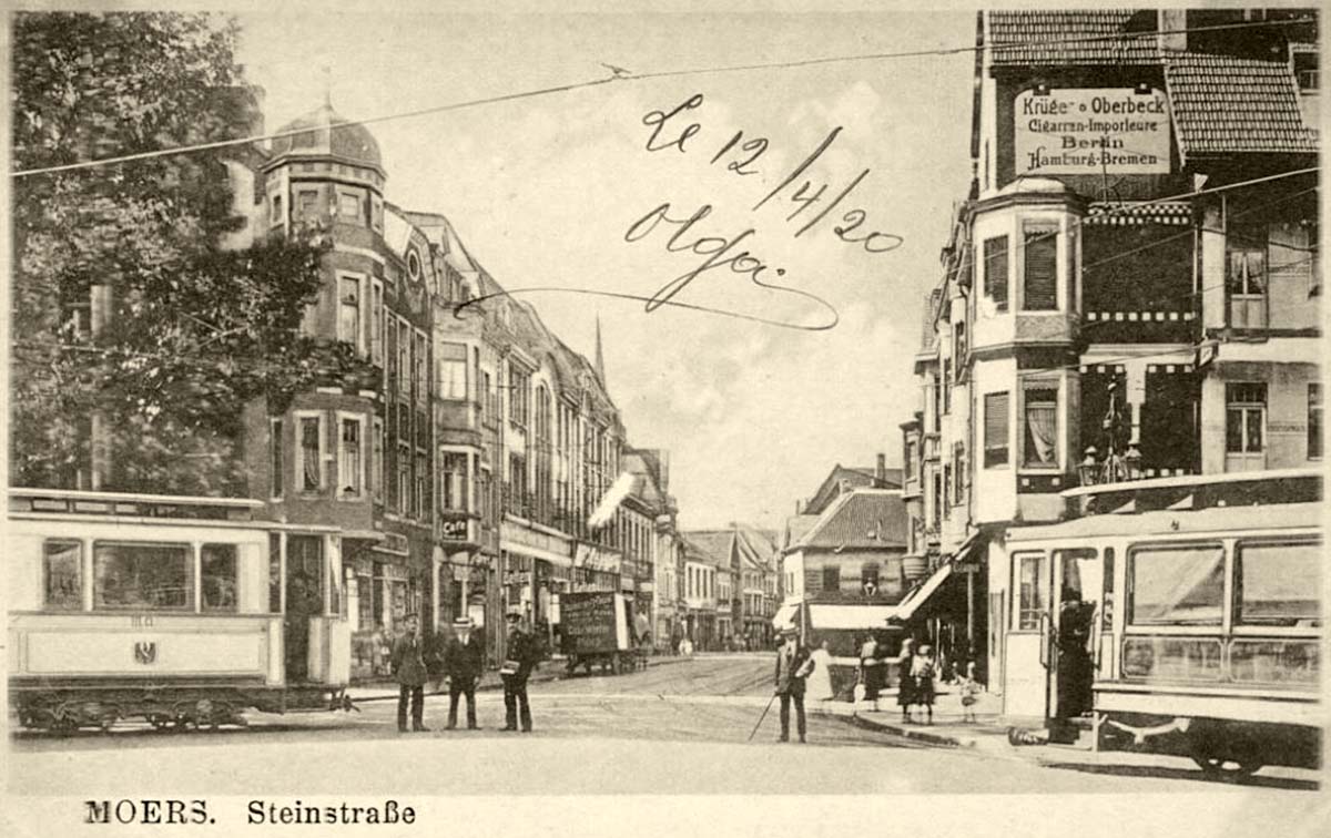 Moers (Mörs). Steinstraße, 1920