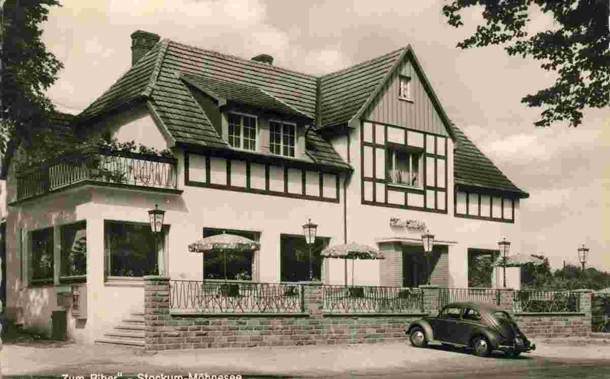 Möhnesee. Stockum - Hotel 'Zum Biber', Inhaber Heinrich Aust 1963