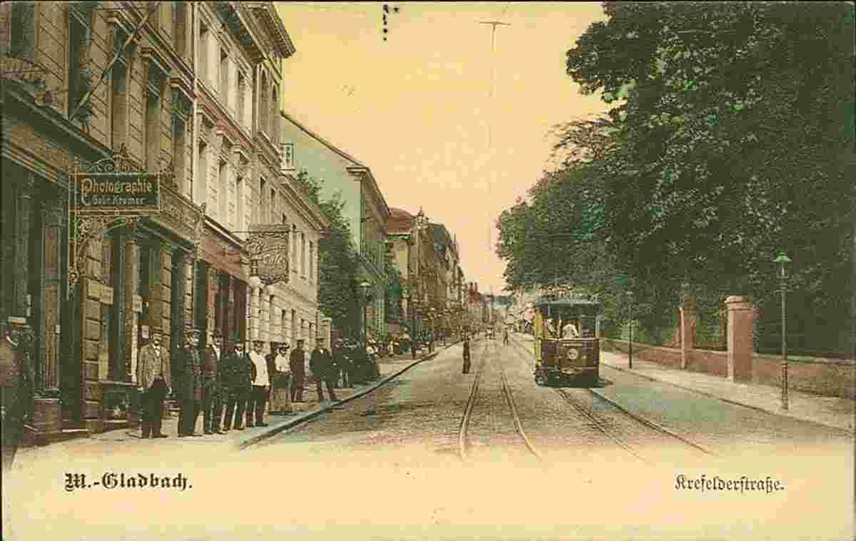 Mönchengladbach. Krefelder Straße, 1907