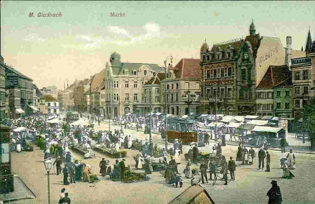 Mönchengladbach. Marktplatz, 1911