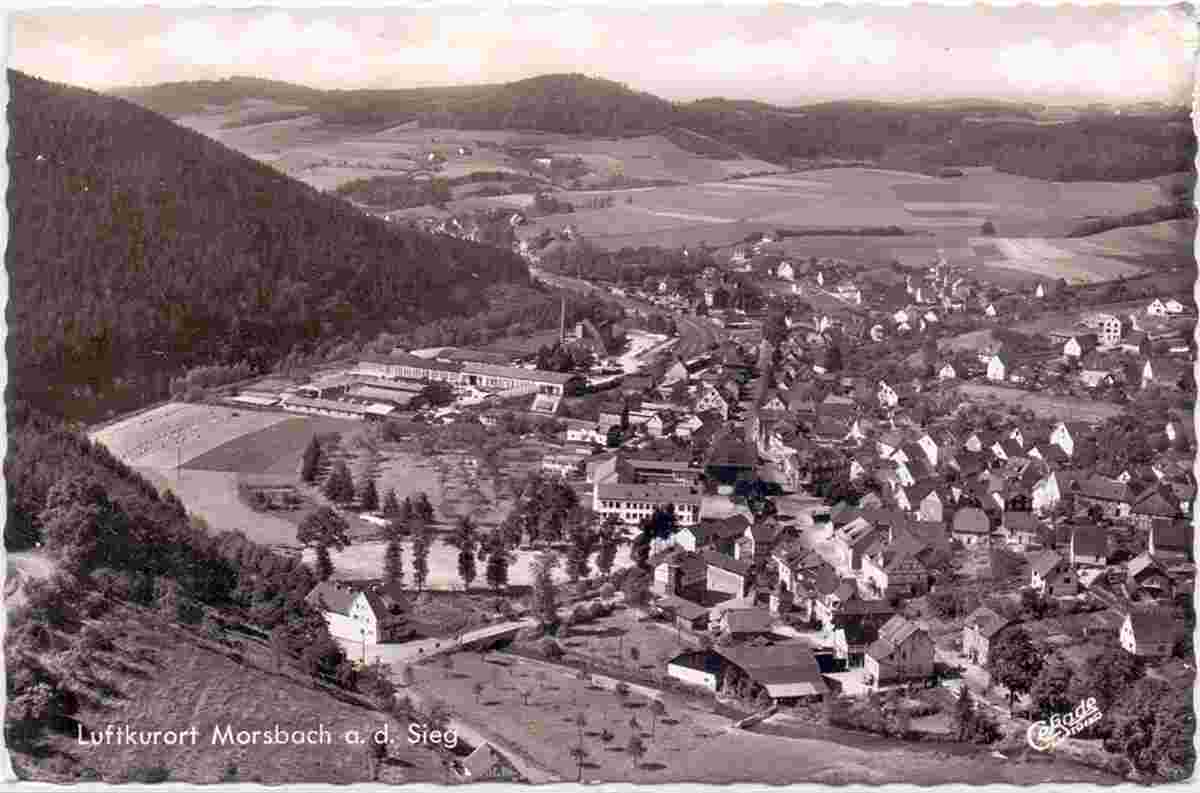 Morsbach. Luftaufnahme, 1965
