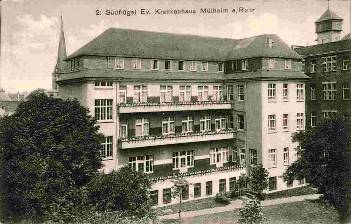 Mülheim an der Ruhr. Evangelische Krankenhaus, 2. Südflügel, 1921