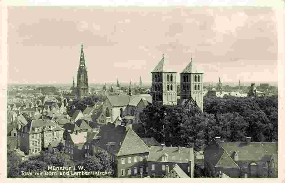 Münster. Blick auf Dom, 1930