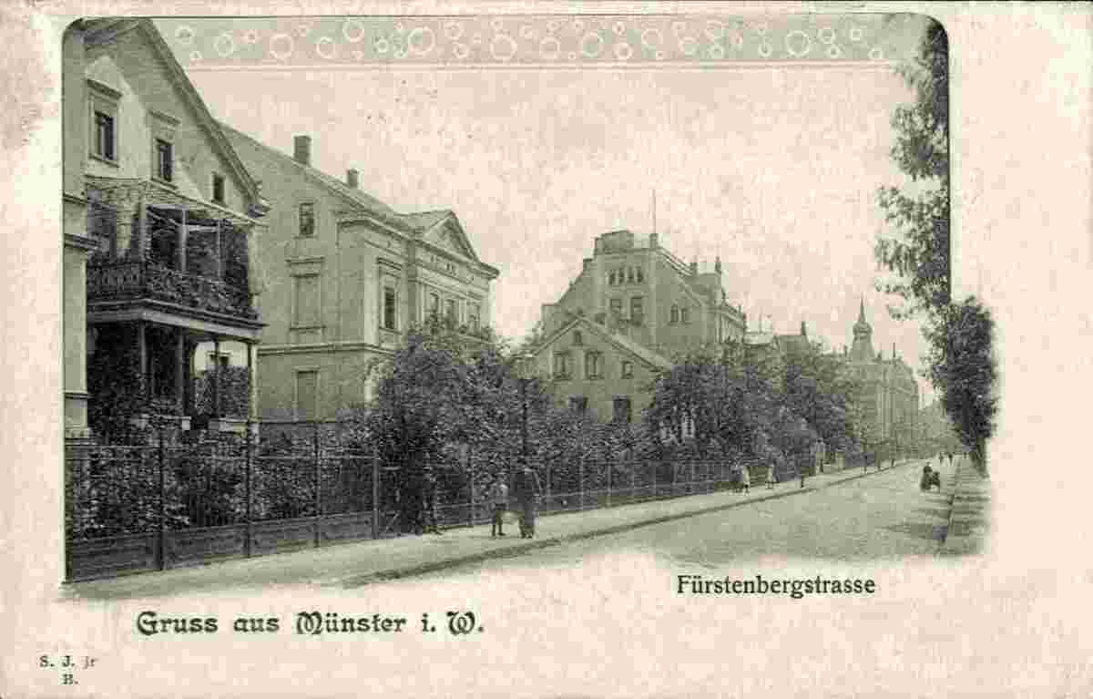 Münster. Fürstenbergstraße, 1901