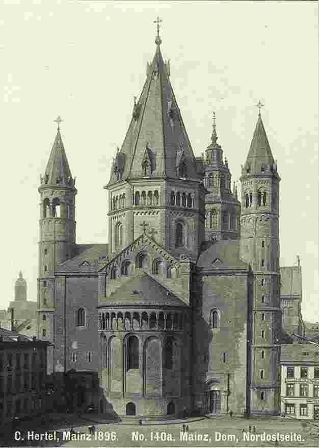 Mainz. Dom, Nord-ostseite, 1896