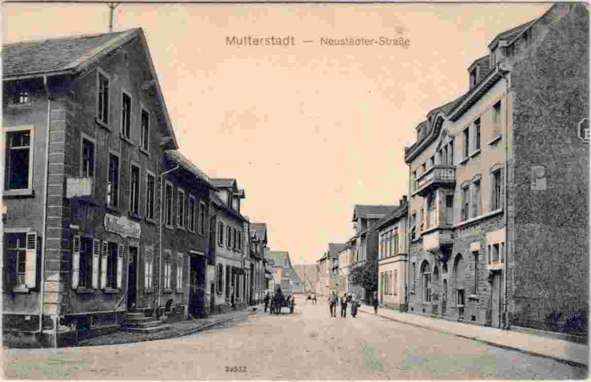 Mutterstadt. Neustädter Straße, 1914