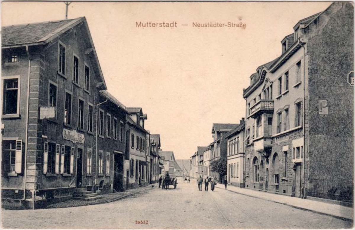 Mutterstadt. Neustädter Straße, 1914