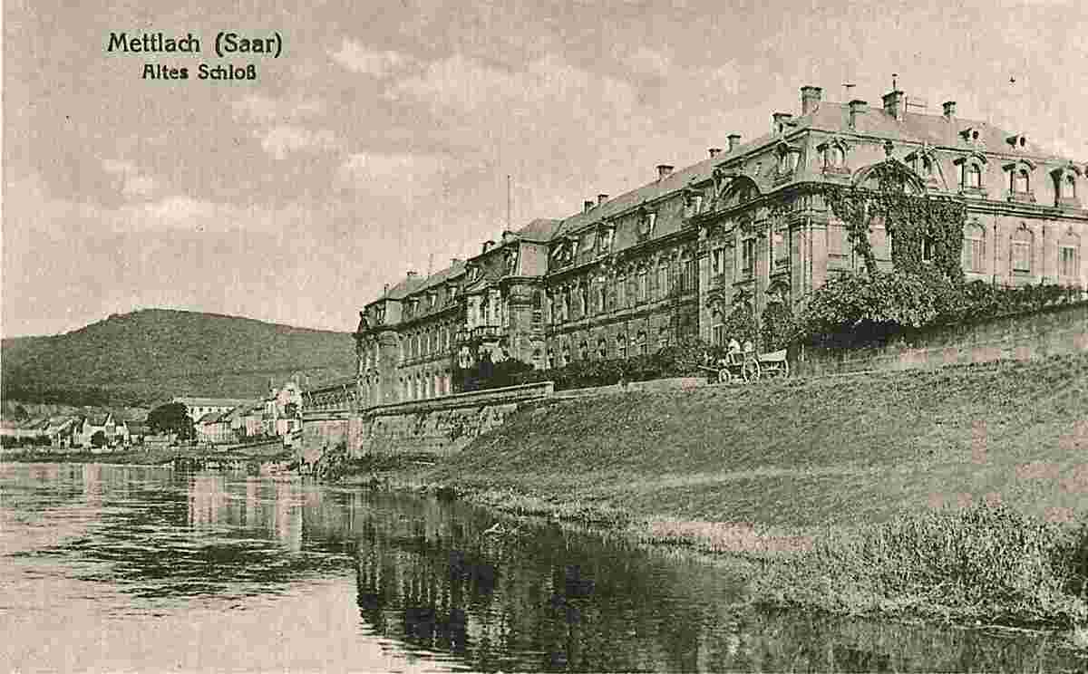 Mettlach. Alte Schloß, ehemalige Benediktinerabtei, 1919
