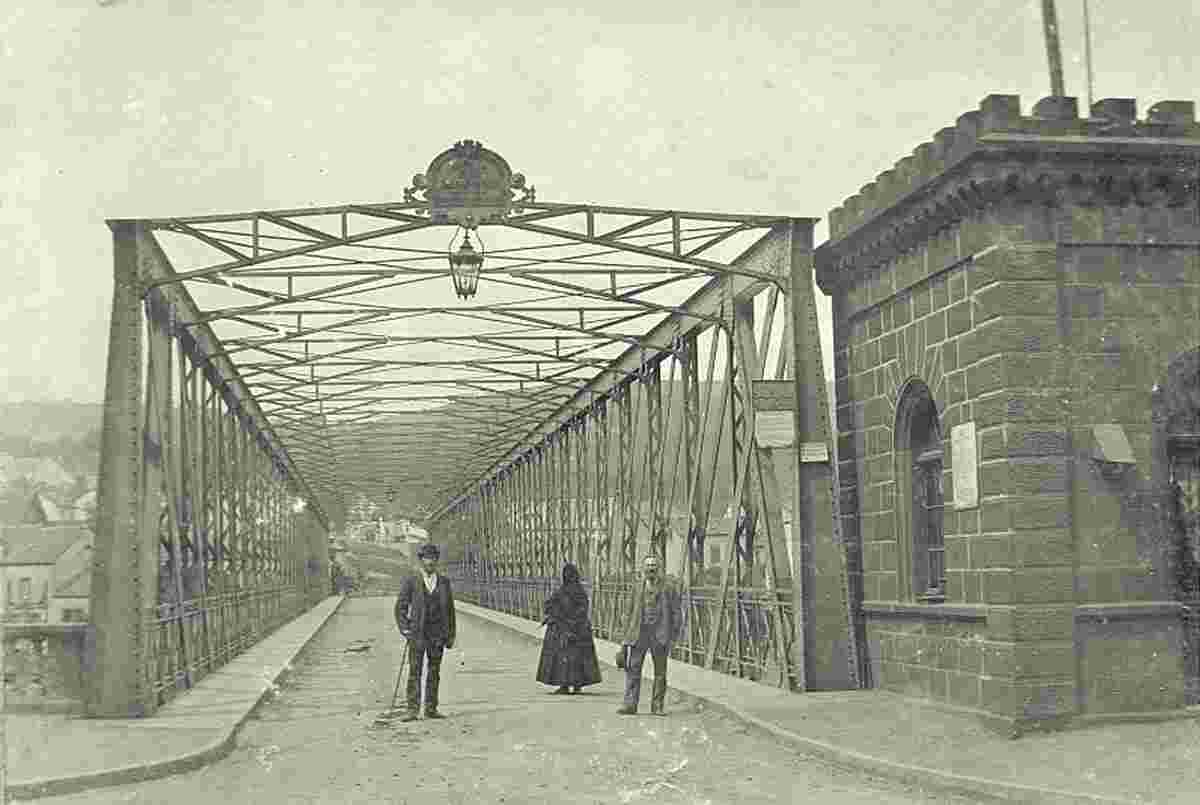 Mettlach. Erste Brücke gebaut 1886