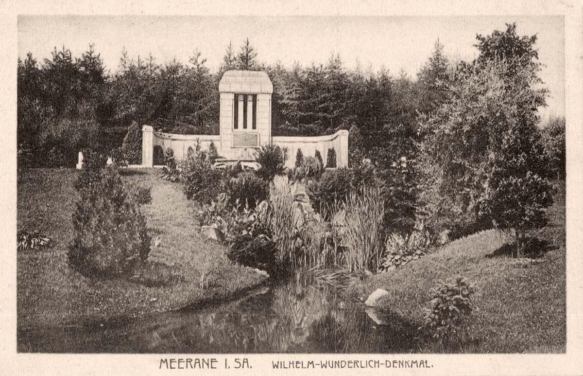 Meerane. Wilhelm Wunderlich Denkmal, 1916