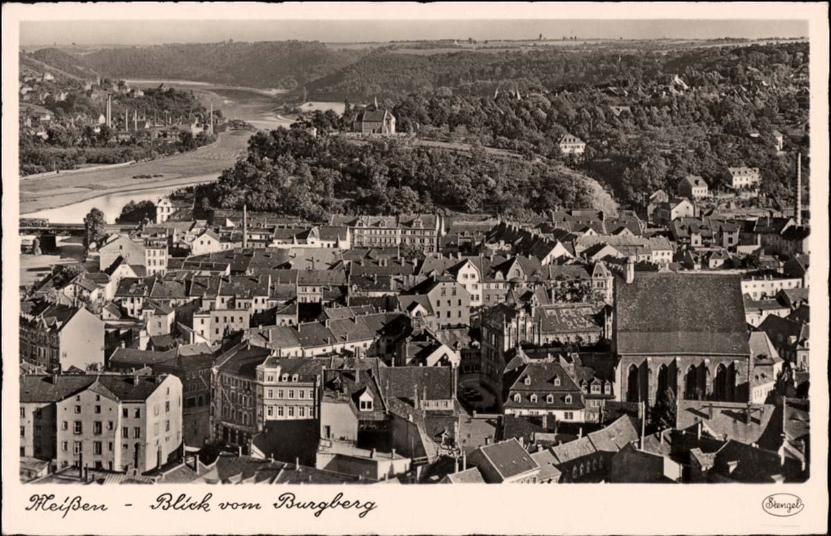 Meißen. Blick vom Burgberg, 1930
