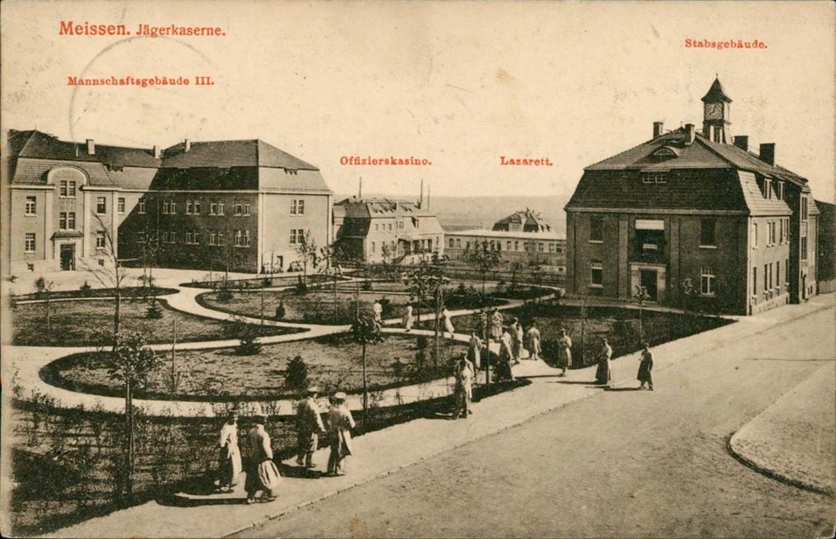 Meißen. Jägerkaserne, 1918