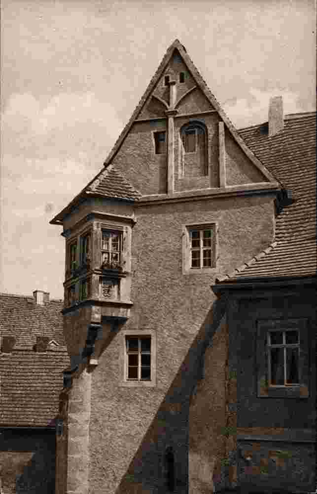 Meißen. Pfarrhaus St Afra, Erker Frührenaissance, 1920