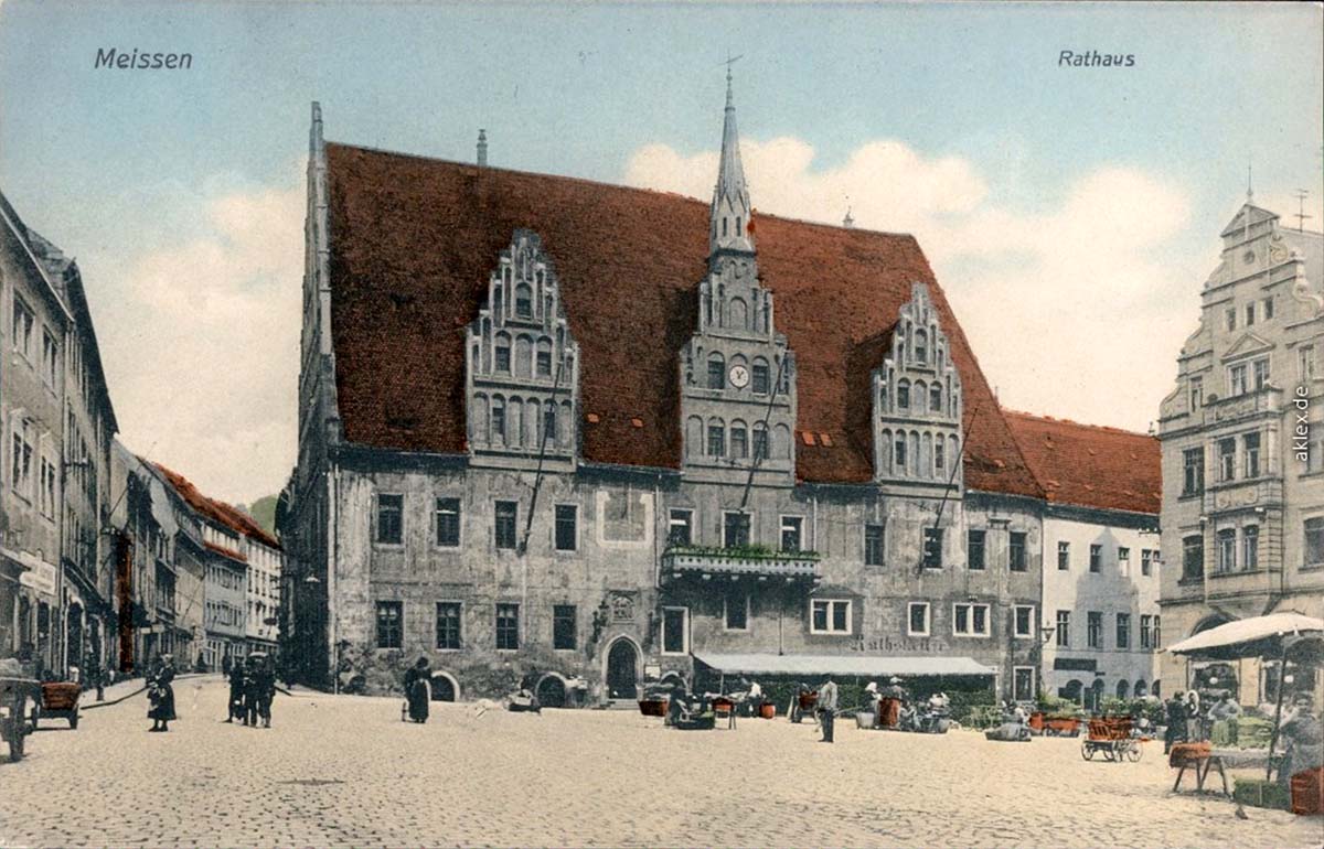 Meißen. Rathaus, 1907