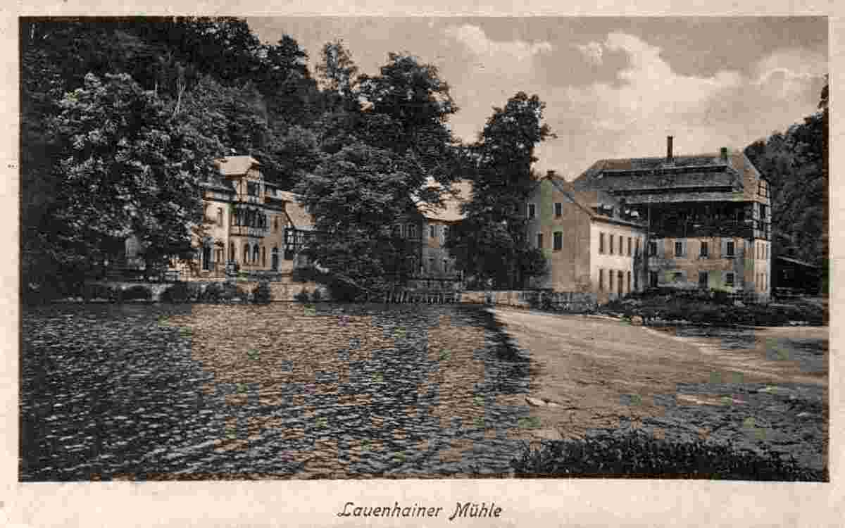 Mittweida. Lauenhainer Mühle, 1934