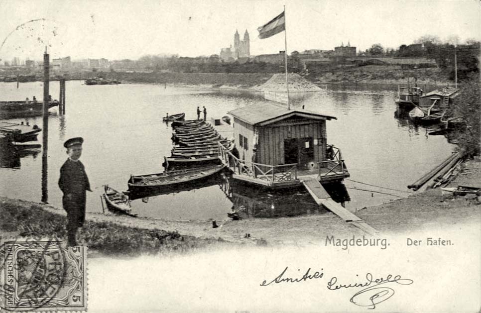 Magdeburg. Der Hafen