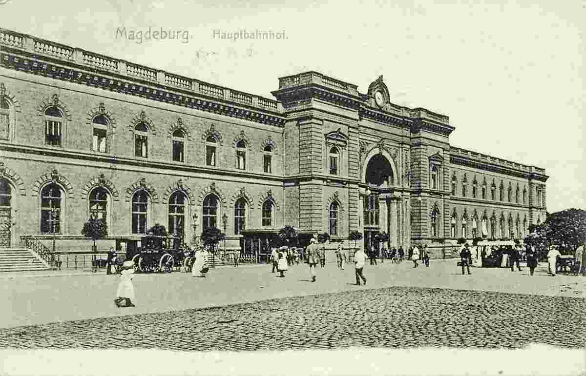 Magdeburg. Hauptbahnhof, 1907