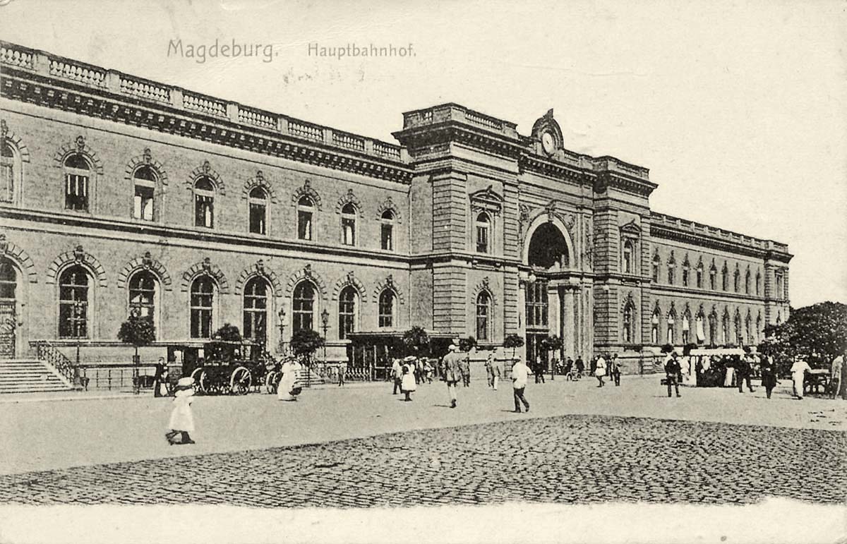 Magdeburg. Hauptbahnhof, 1907