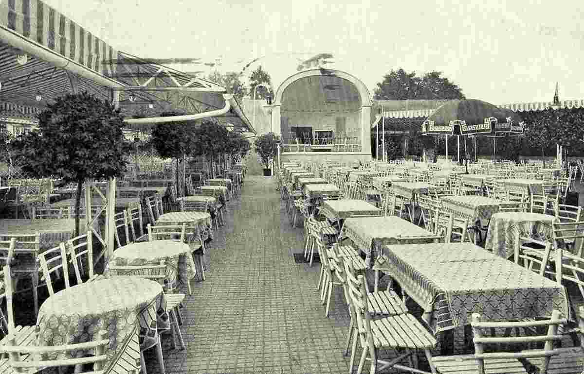 Magdeburg. Zentral Theater, Terrasse, 1927