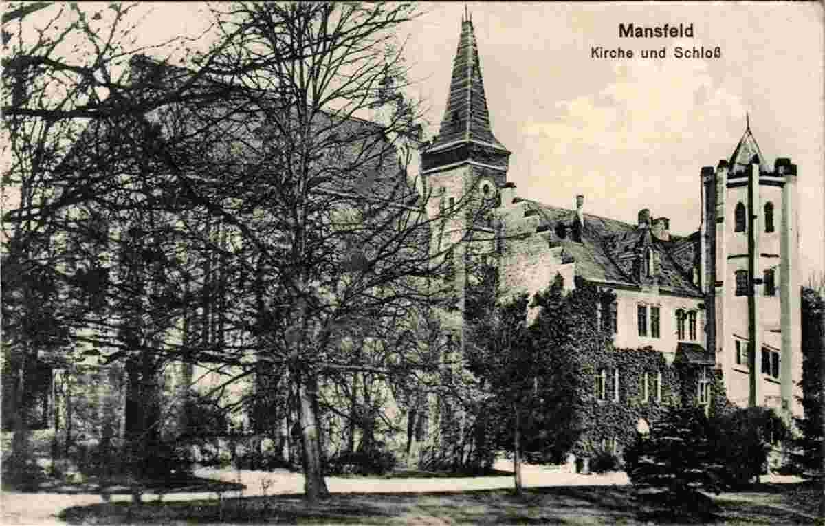 Mansfeld. Schloß mit Kirche