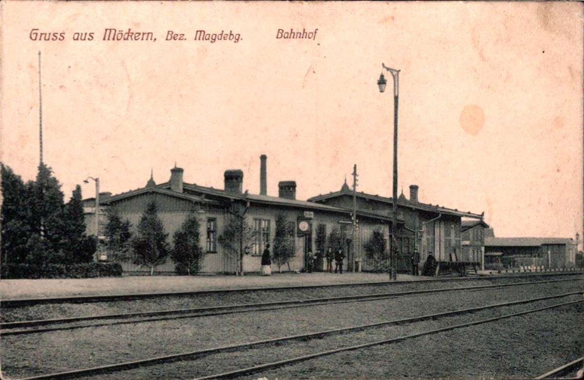 Möckern. Bahnhof, 1913