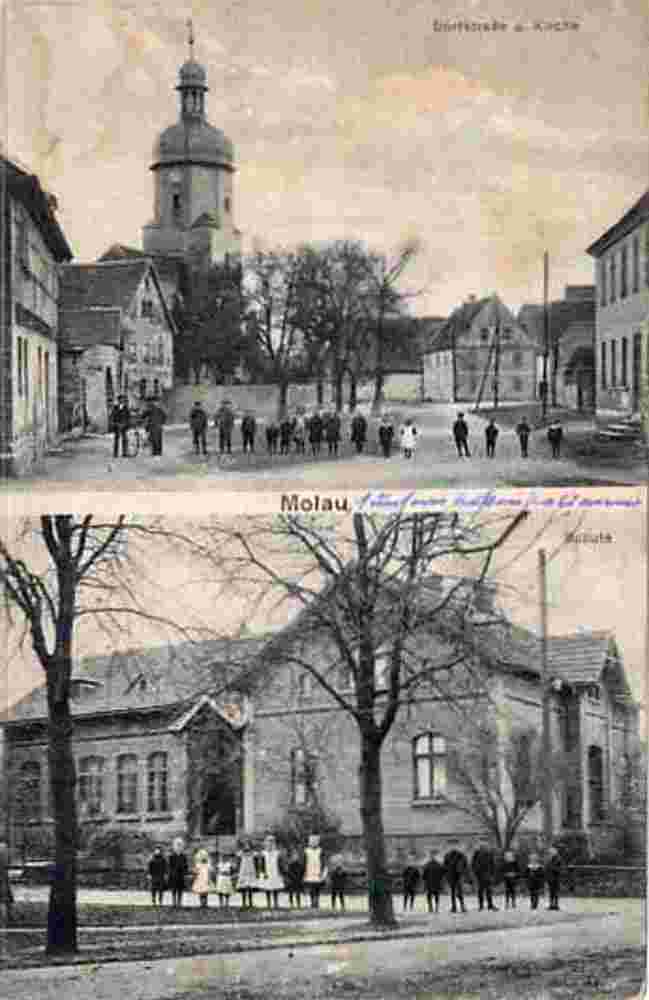 Molauer Land. Molau - Kirche und Schule
