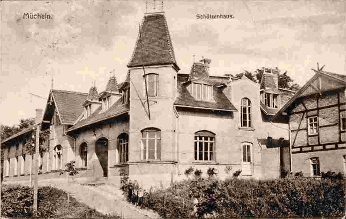 Mücheln (Geiseltal). Gasthaus 'Schützenhaus', 1925