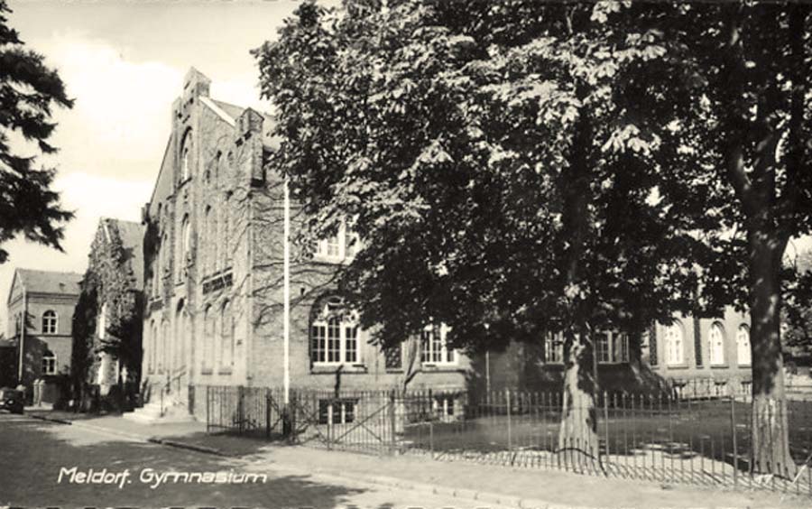 Meldorf. Gymnasium, um 1960