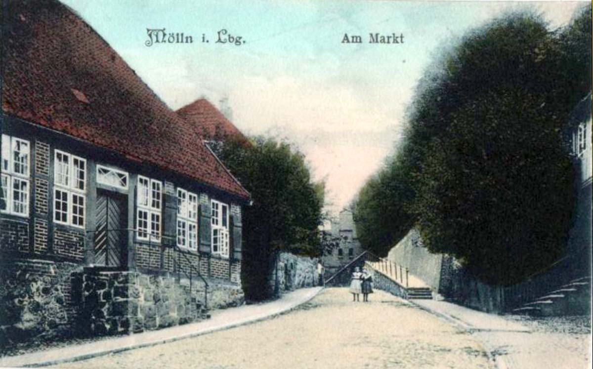 Mölln. Am Markt, um 1915