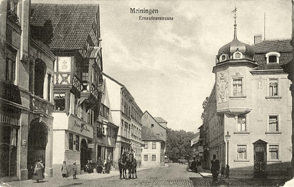 Meiningen. Ernestinerstraße, 1918