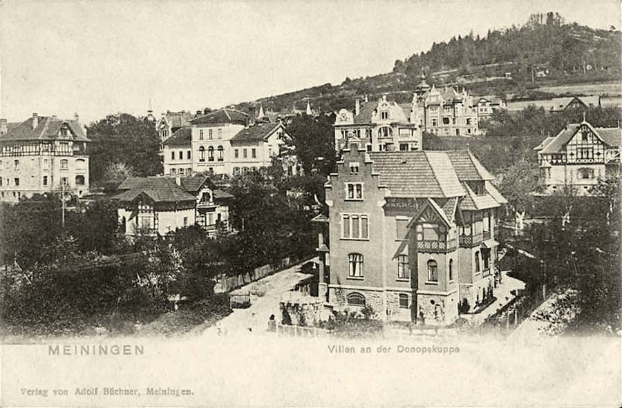 Meiningen. Villen an der Donopskuppe, 1900