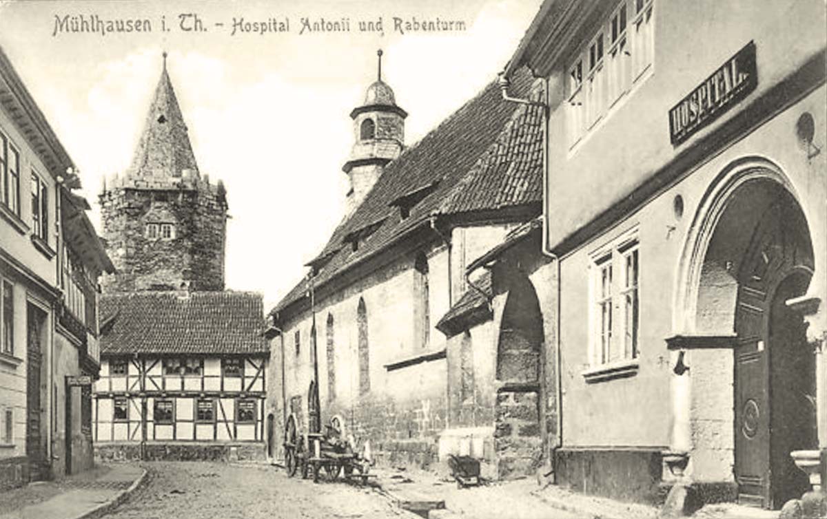 Mühlhausen. Hospital Antonii und Rabenturm