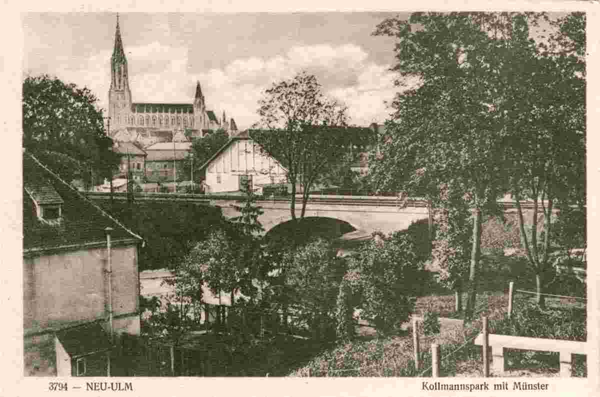 Neu-Ulm. Kollmannspark mit Münster