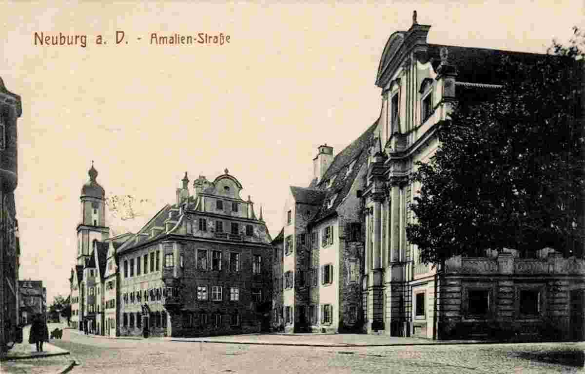 Neuburg an der Donau. Untere Amalienstraße, 1916