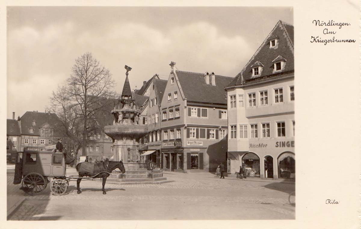 Nördlingen. Kriegerbrunnen, 1939