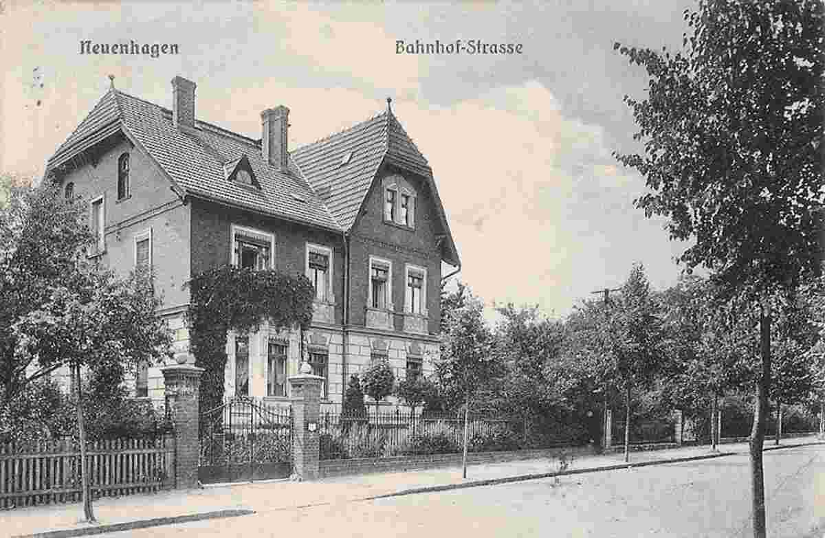 Neuenhagen bei Berlin. Bahnhofstraße, Einzelvilla, 1916