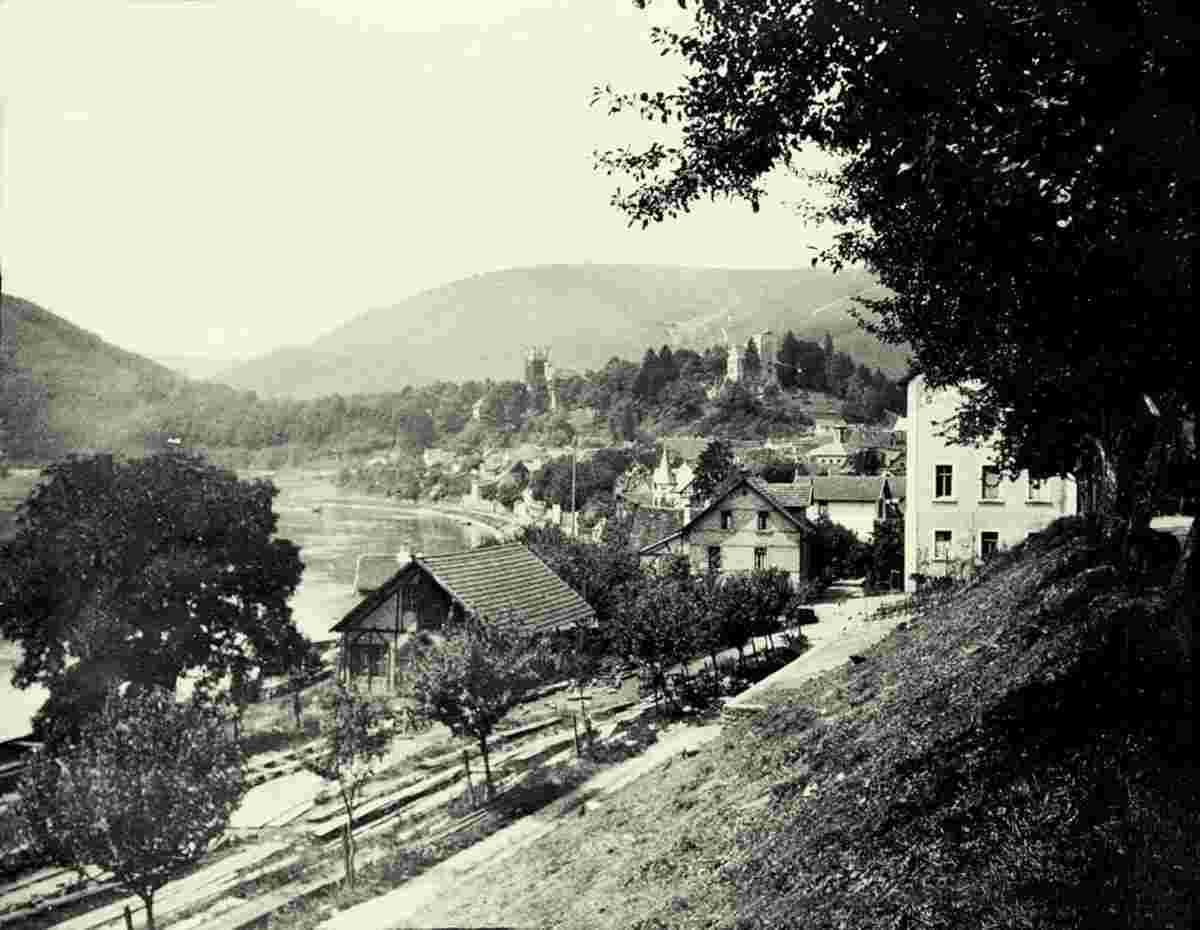 Neckarsteinach. Die Flüsse Neckar, 1907