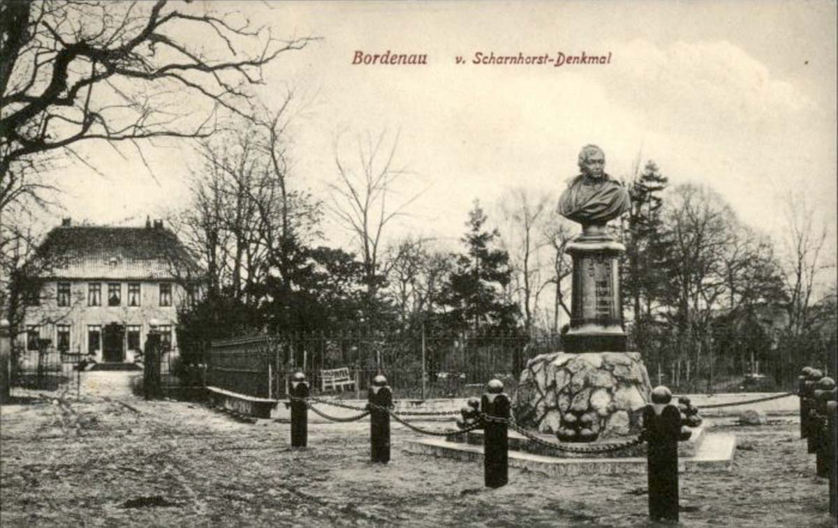 Neustadt am Rübenberge. Bordenau - Scharnhorst Denkmal, 1908