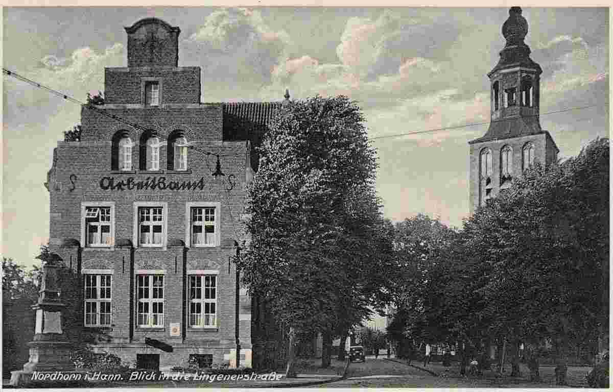 Nordhorn. Altes Rathaus am Lingener Straße, erbaut 1914