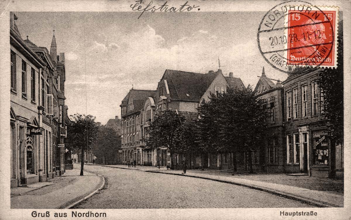 Nordhorn. Hauptstraße, 1928