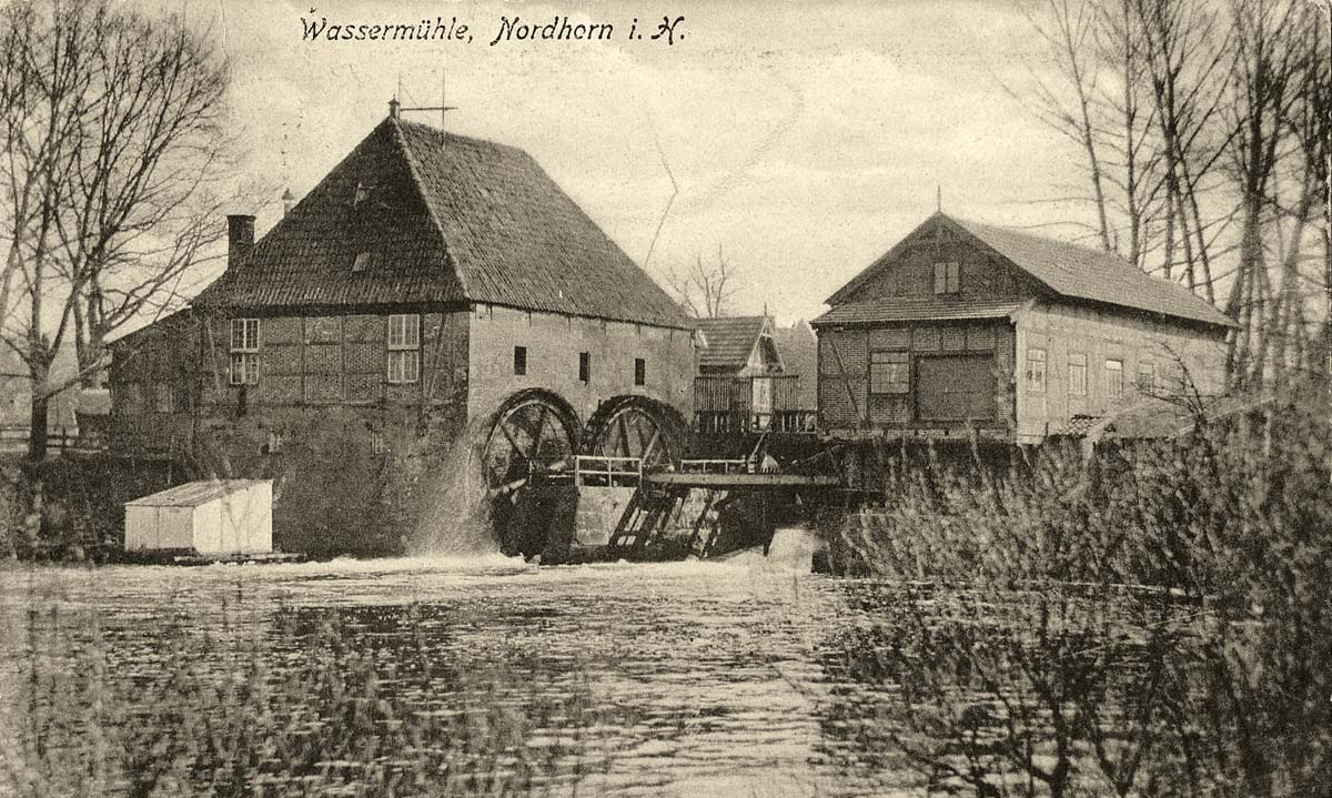 Nordhorn. Wassermühle, 1917
