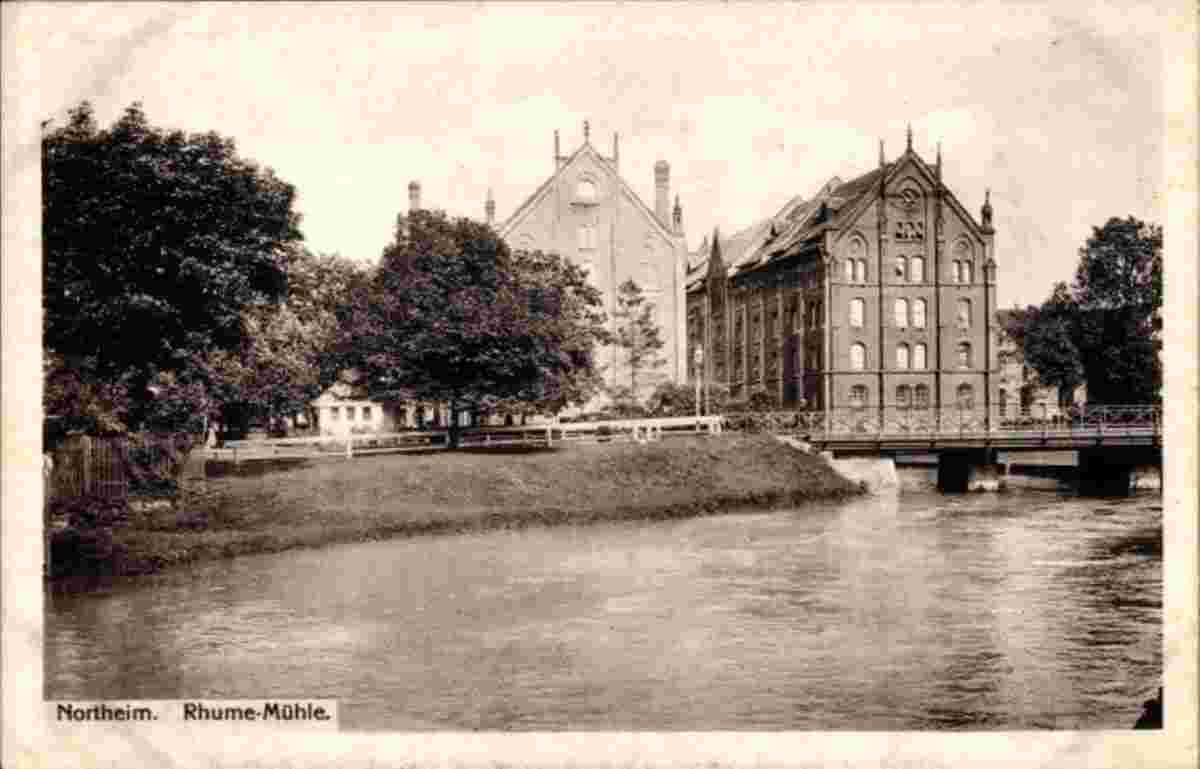 Northeim. Rhume Mühle, Brücke