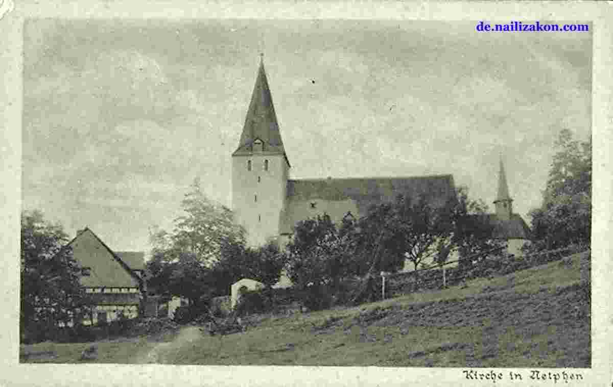 Netphen. Panorama der Kirche