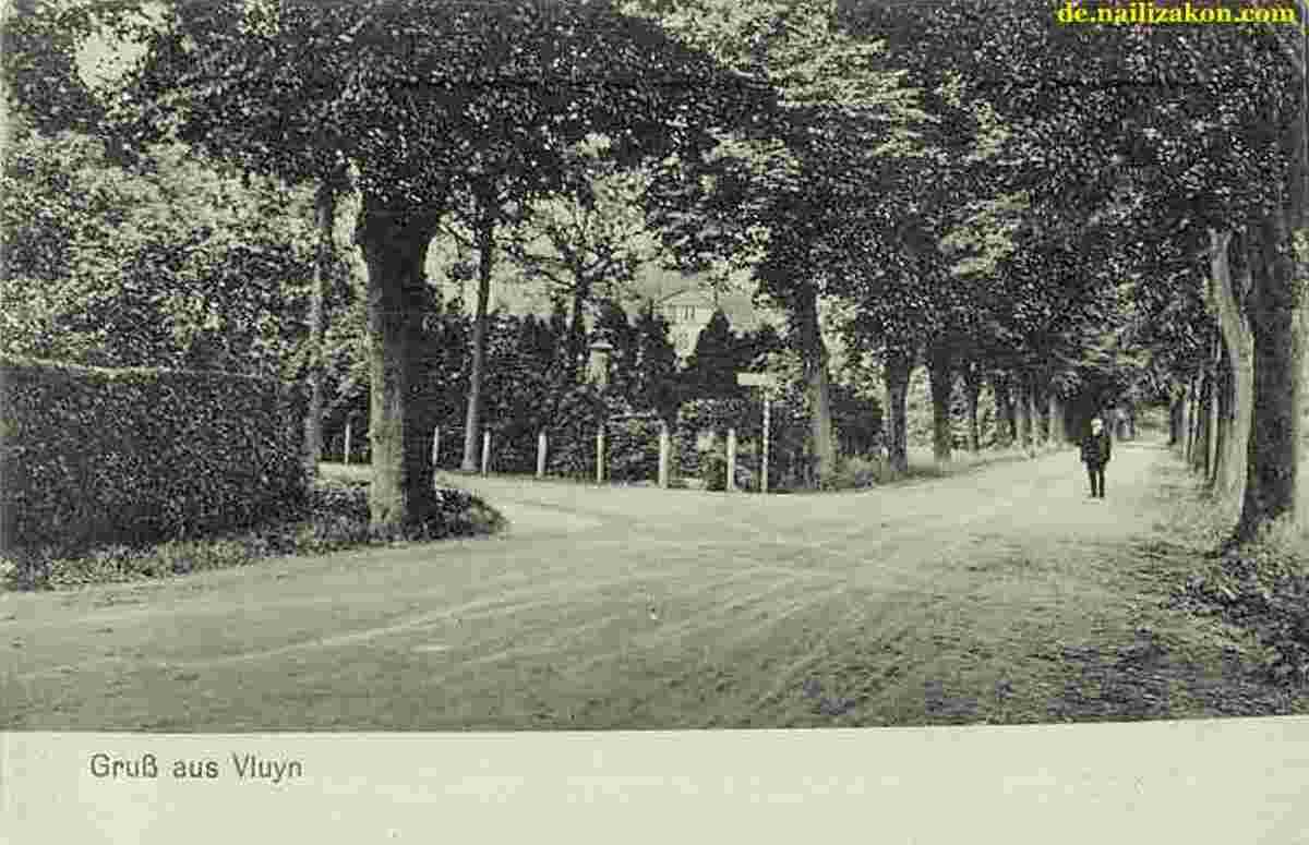 Neukirchen-Vluyn. Panorama von Stadtstraßen, 1912