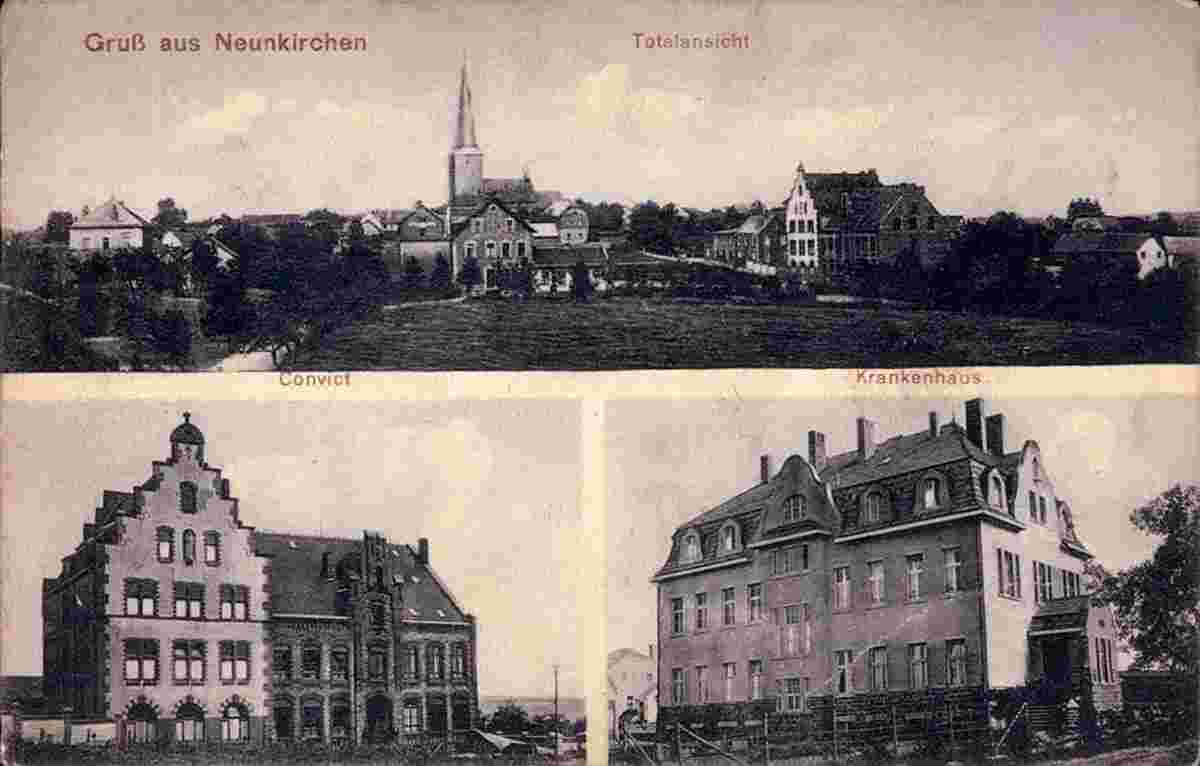 Neunkirchen-Seelscheid. Neunkirchen - Convict und Krankenhaus, 1923