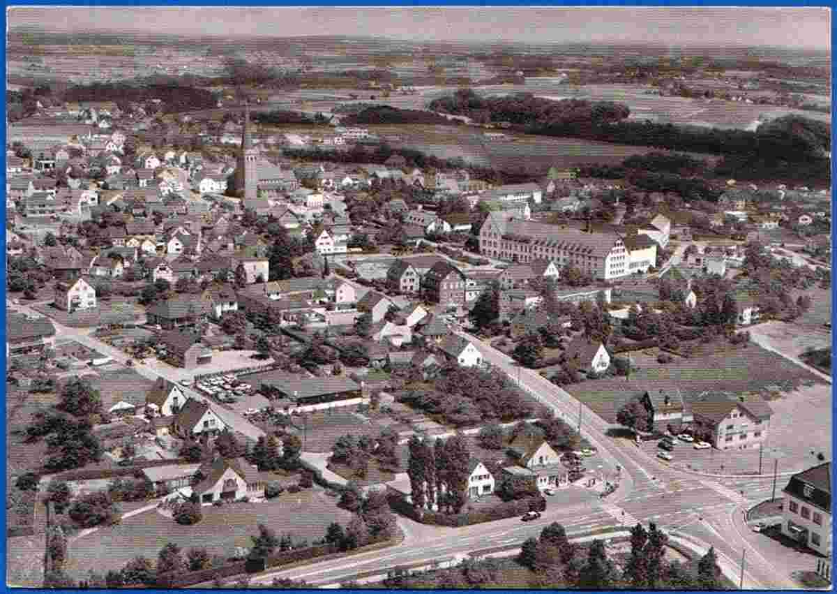 Neunkirchen-Seelscheid. Neunkirchen - Luftaufnahme, 1973