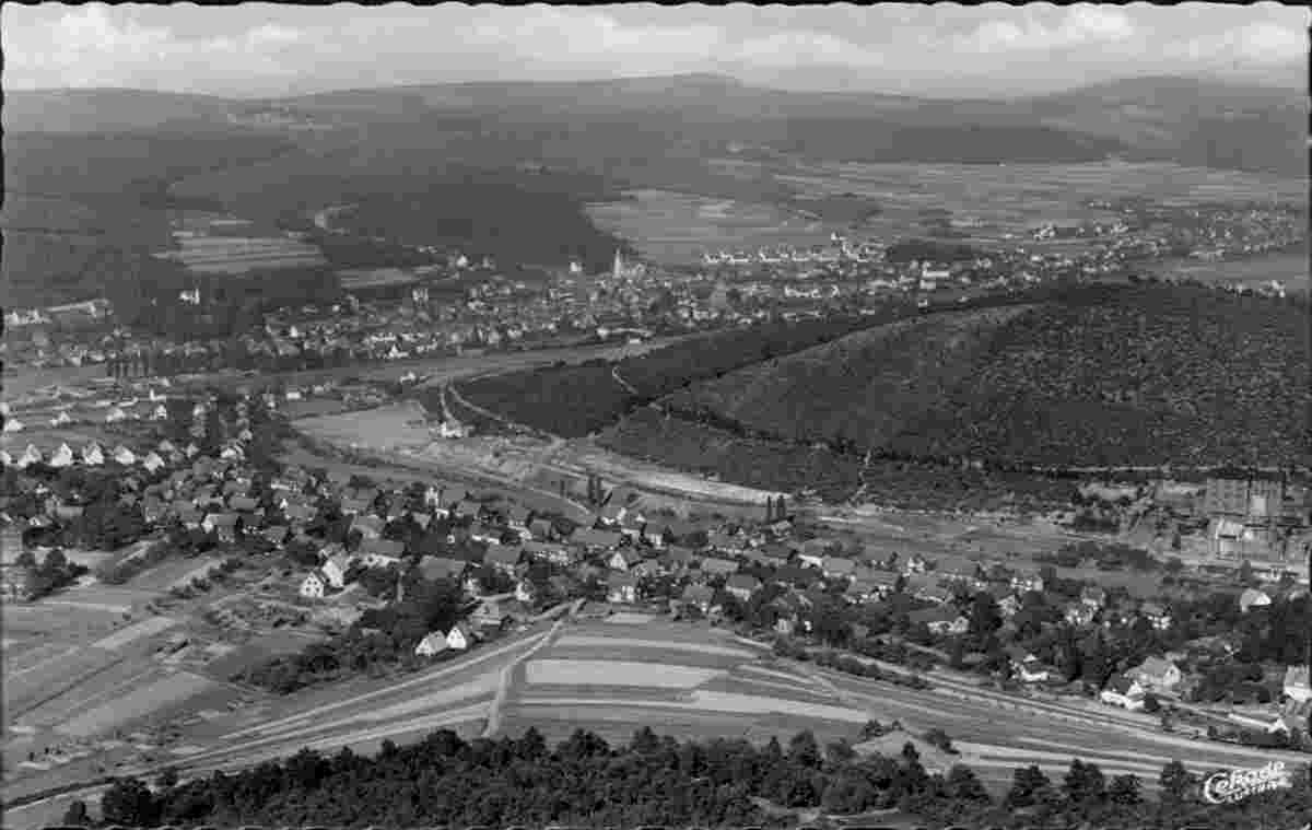 Neunkirchen. Gesamtansicht, Luftbild, um 1960