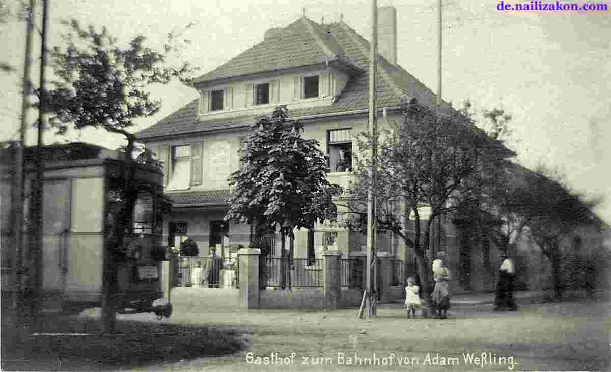 Niederkassel. Gasthof zum Bahnhof, 1914