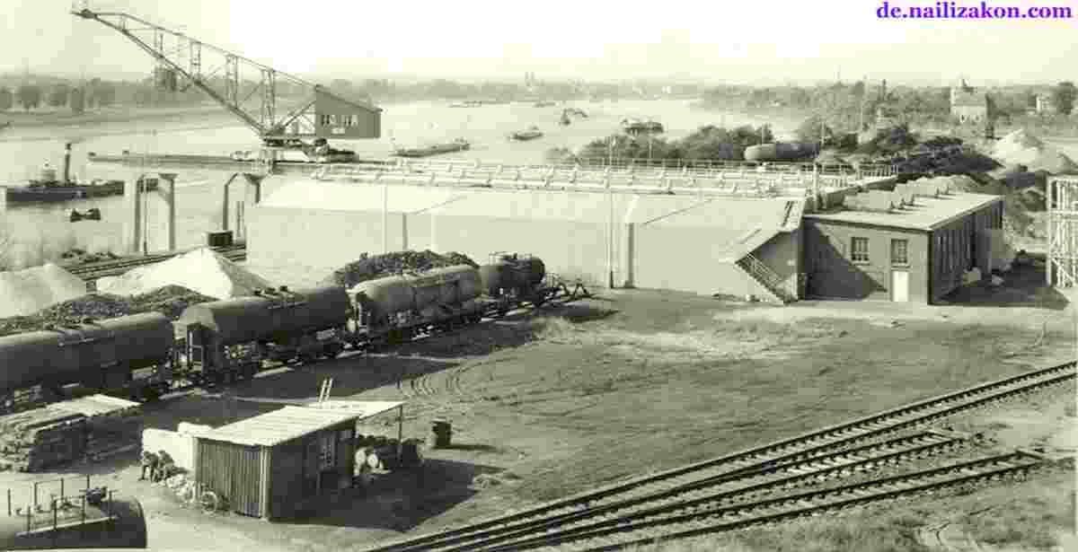 Niederkassel. Neubau der Salzlösestation, 1952